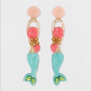 SUGARFIX  BaubleBar Resin Mermaid Earrings